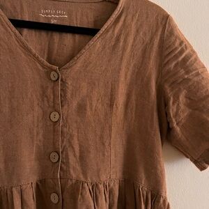 Simply Grey Life linen dress S/M